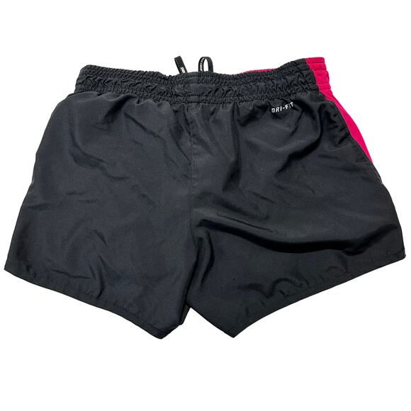 Nike Running Shorts Women XS Black Pink Lined Athleisure Dri Fit Activewear - Picture 2 of 8